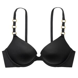 Victoria’s Secret Very Sexy Black Plunge Push Up Bra | 32DDD